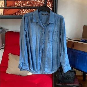 Jean button down